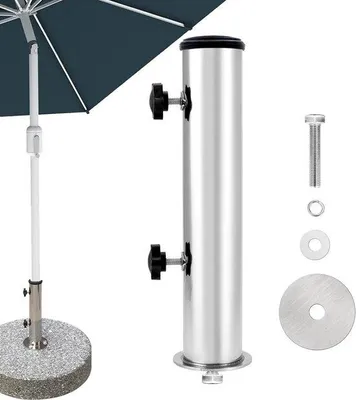 Produktbild von Famanu Parasolständer aus Granit - mit universeller Halterung und 3-teiliger Adapterring