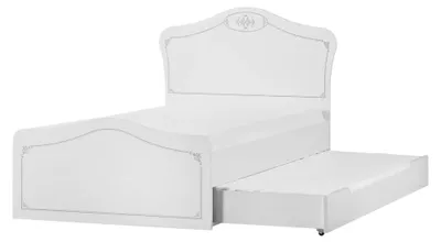Produktbild von Bett Ausziehbares Funktionsbett Kinderbett Bettrahmen Weiß Holz Betten