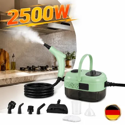 Productafbeelding van Stoomreiniger, handzaam model, 2500W, 3.0 bar, opwarmtijd 15 seconden, geschikt voor auto's, zonder chemicaliën