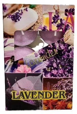 Produktbild von Teeleuchten, 6 Stück - Lavendel