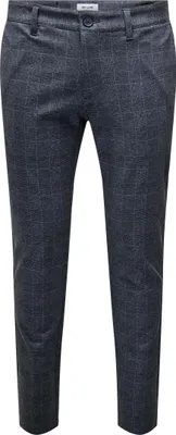 Obrázek produktu pro ONLY & SONS, elegantní chino kalhoty, kostkovaný vzor, velikost: 28W / 34L