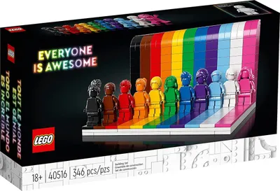 Zdjęcie produktu dla LEGO Iconic Everyone Is Awesome 40516, Zestaw do budowania, 18 lat(a), Plastik, 346 szt., 558 g