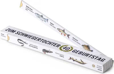 Produktbild von Geschenkidee für Schwiegertochter-Anglerin: Block 52 Zollstock und 30 Fischfotos