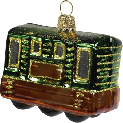 Produktbild von Weihnachtsdekoration Waggon Grün