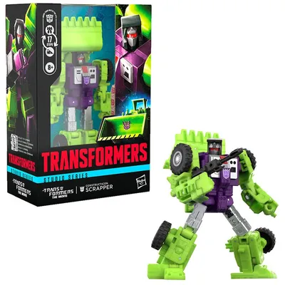 Zdjęcie produktu dla Transformers Constructicon Scrapper klasy Voyager z kolekcji Studio Series z filmu "The The Movie", 8 lat(a)