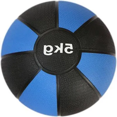 Productafbeelding van Medicijnbal - Fitnessbal Gewicht - Krachtraining Thuis - Voor Kerntraining - 5kg - Zwart