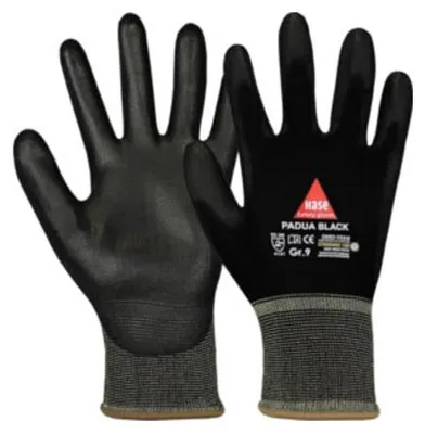 Produktbild von Hase Montagehandschuhe Padua Black Größe 10, Nylon 10 Stk
