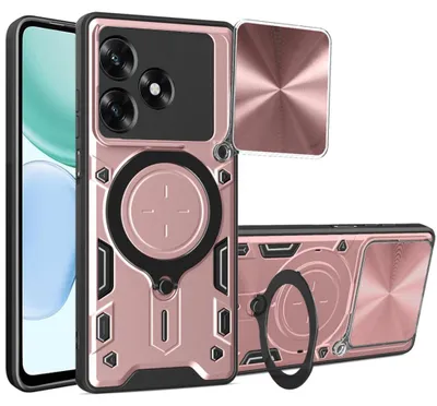 Obrázek produktu pro Techsuit – CamGuard Pro kryt s ochranou fotoaparátu pro Honor X5c Plus – růžovo-zlatý