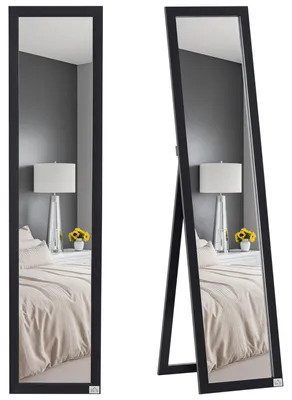 Produktbild von HOMCOM Ganzkörperspiegel, 154 x 37 cm Wandspiegel mit Ständer, für Wohnzimmer
