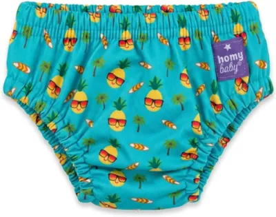 Immagine prodotto di Pannolini lavabili riutilizzabili, motivo ananas, adatti a bambini dai 12 ai 24 mesi, lavabili e ideali per la cura del bambino
