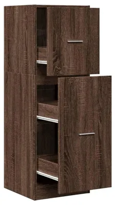 Image de Armoire de pharmacie en bois avec 3 tiroirs