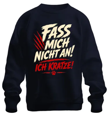 Obrázok produktu pre "Neobťažuj ma," nápis, sarkastický motív, mikina, námorná modrá, veľkosť S