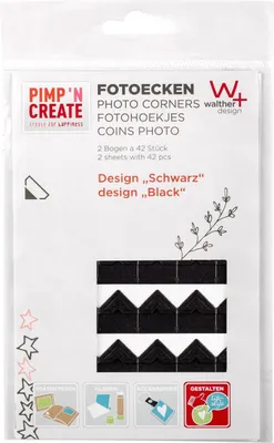Produktbild von Walther FE084B, Schwarz, Papier, 1 mm, 100 mm, 150 mm, 84 Stück(e)