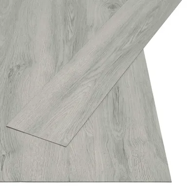Image de Planches de Sol Autocollantes 32 pcs Gris clair 4,46 m² PVC