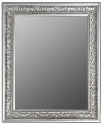 Produktbild von Casa Padrino Barock Spiegel Silber 52 x H. 62 cm - Handgefertigter Barock Wandspiegel mit Facettenschliff und wunderschönen Verzierungen