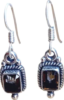 Produktbild von Damen Edelstein Ohrringe Rauchtopas aus 925 er Sterling Silber