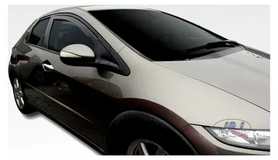 Produktbild von Windabweiser für Civic 8, 5-Türer 2006-2012 Fließheck, Heko Regenabweiser, getönt, 2-teilig, vorne, aerodynamisch