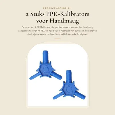Imagen del producto de Juego de 2 calibradores manuales para calibración de tuberías PPR