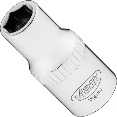 Produktbild von VIGOR Steckschlüsseleinsatz V2418N 1/4" Außen Sechskant Profil SW 6 mm