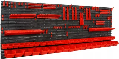 Obrázok produktu pre MAR-POL Závesný organizér/držiak 230x78cm, sada 130 ks M66632