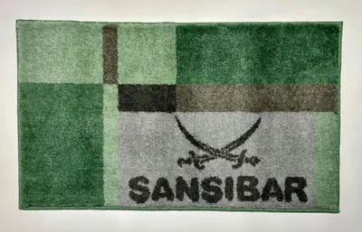 Produktbild von Sansibar Badteppich CLIFF, Hoch-Flor 20 mm Sansibar Sylt, fußbodenheizungsgeeignet, rutschhemmend beschichtet, 60x100 cm, grün