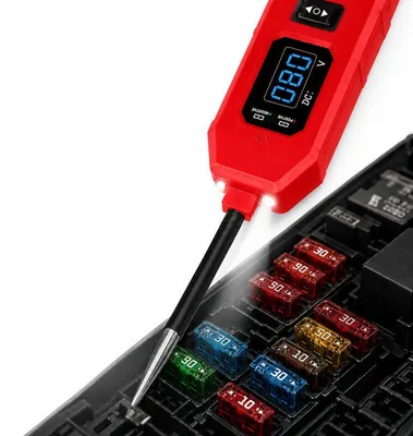 Produktbild von Relais-Tester Auto 2-in-1 12-24V – Digitalanzeige, LED, Stromkreis | Kfz Diagnose für 4/5-polig