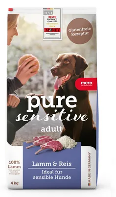 Produktbild von MERA Pure Sensitive Lamm & Reis 4kg Hundefutter trocken