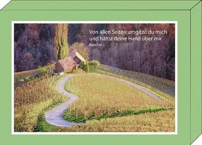 Produktbild von Geschenkbox Wege für 8 Grußkarten mit Kuverts 18,2 x 13,2 cm, partieller Glanzlack