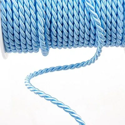 Acetatkordel babyblau, 6 mm x 25 m Rolle