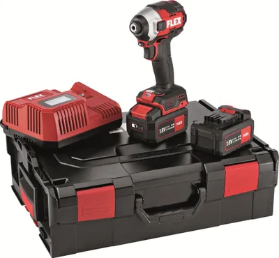 Obrázek produktu pro Flex Akku Schlagschrauber ID 1/4" 18.0-EC HD / 5.0 SET (mit 2x Akku 5,0 Ah)