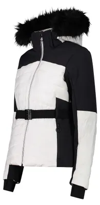 Immagine prodotto di CMP - Giacca da donna, modello Jacket, con zip e cappuccio, colore bianco, taglia 44