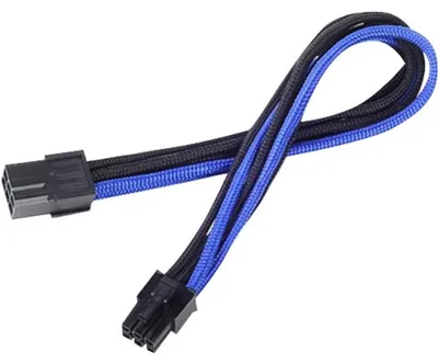 Produktbild von Silverstone PP07-IDE6BA, 0,25 m, PCI-E (6-pin), PCI-E (6-pin), Männlich, Weiblich, 90°