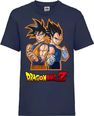Produktbild von Kinder T-Shirt Dragon Anime Manga Ball Z 01 Goku Vegeta, 5-6 Jahr - 116 / Dunkelblau