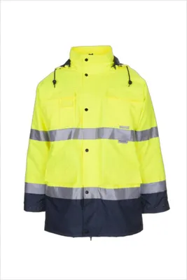 Produktbild von Warnschutzparka Gr.M gelb/marine PLANAM