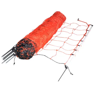 Produktbild von Gallagher Schafnetz/Schafzaun - 50 m / 90 cm Einzelspitze (rot/weiß)