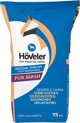 A bag of horse feed.