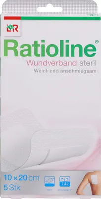 Zdjęcie produktu dla Ratioline opatrunek na ranę 10x20 cm sterylny 5 szt