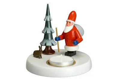 Obrázek produktu pro Svícen Father Christmas výška cca 10 cm NOVINKA