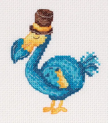 Produktbild von Klart Kreuzstich Stickpackung "Dodo", Zählmuster, 11x13cm