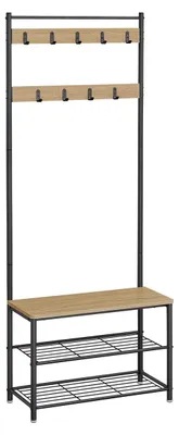 Produktbild von Flurgarderobe Oslo mit Sitzbank und Schuhablage