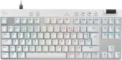 Image de Logitech PRO X TKL RAPID Keyboard White FR - clavier - AZERTY