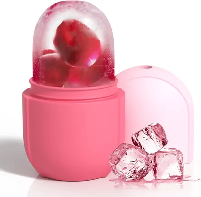 Produktbild von Eisroller, Eisroller für Gesicht und Augen Eisroller für Augenschwellungen, Aufhellung und Straffung der Haut (Pink)