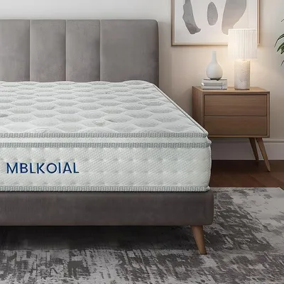 Imagen del producto de Colchón de 90x200 cm, con 7 zonas, altura de 25 cm, con núcleo de muelles, colchón ortopédico de muelles ensacados, firmeza H3, certificado , colchón para adultos