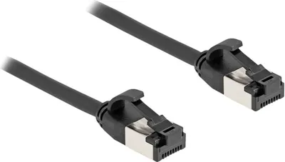 Produktbild von Delock - Netzwerkkabel - RJ-45 (M) zu RJ-45 (M) - 2 m - U/FTP - CAT 8.1 - ohne Haken - Schwarz