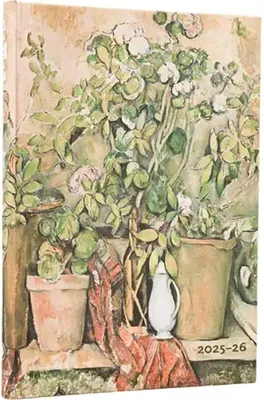 Image de Kalendarz Paperblanks 2025/2026 Pots de terre cuite et fleurs de Cezanne Midi