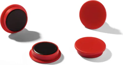 Produktbild von DURABLE Magnete Ø 32 mm Industrieverpackung 20 St., 475303 rot