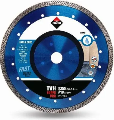 Image de Disque diamant TVH 250 Superpro RUBI Ø 250 mm pour matériaux durs - 31937