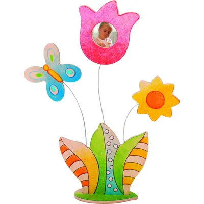 Produktbild von goki Bilderrahmen zum Anmalen, Blume
