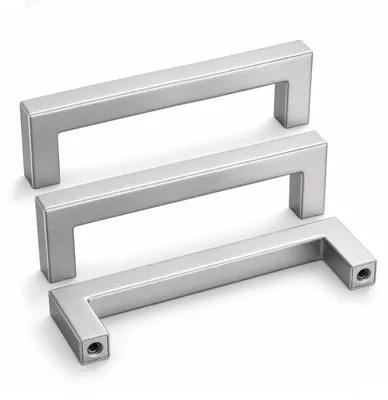 Obrázek produktu pro 12 kusů úchytek na skříňky, nerezová ocel, rozteč otvorů 96 mm