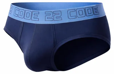 Imagen del producto de CODE 22 - Ropa Interior Slip Hombre - Bouquet Brief Navy - 1x Tamaño S